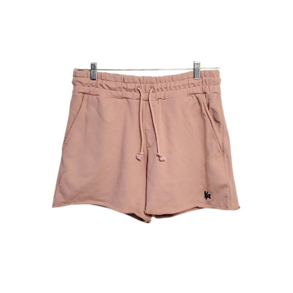 YOUNG LA Unisex Pink Sweat Shorts Sz XL  French Terry Lounge
